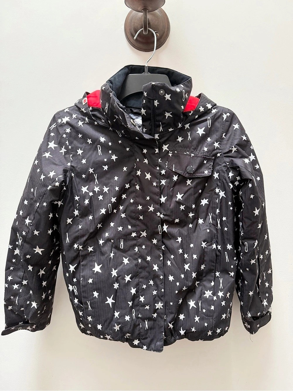 Roxy DryFlight Star Print Ski Jacket Size Kids Small